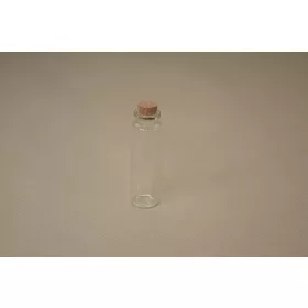 Üvegcse parafa dugóval 2,2x7,5cm 10db-cs