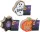 Halloween függő világítás, 3 féle választható 10x2,7 cmmelegfehér LED, 2xLR44 elemmel, Arti Casa
