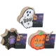 Halloween függő világítás, 3 féle választható 10x2,7 cmmelegfehér LED, 2xLR44 elemmel, Arti Casa
