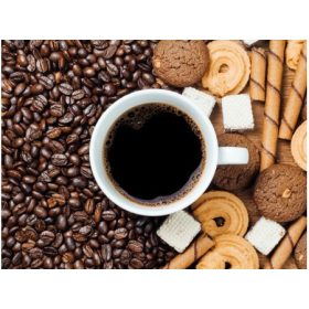   Gyémántfestés szett-30x40cm-kávé-kör formájú strasszokkal