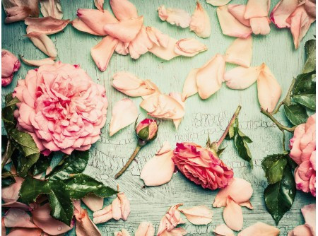 Gyémántfestés szett-30x40cm-rózsák-kör formájú strasszokkal