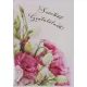 Szívből gratulálunk virágos képeslap 13 × 19 cm – rózsaszín rózsákkal