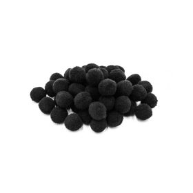 Pompon fekete 20mm 50db/cs