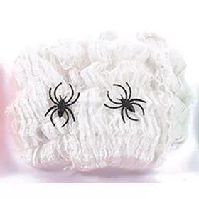 Fehér műpókháló Halloween dekoráció, 1 m², 20 g