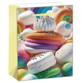 Ajándéktasak habos macaron 18x23 cm