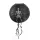 Halloween papír lámpás csontváz mintával – 30 cm, fekete