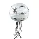 Halloween papír lámpás pók mintával – 30 cm, fehér