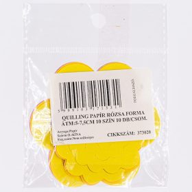 Quilling papír rózsa forma 10szín 10db/cs 5-7,5cm