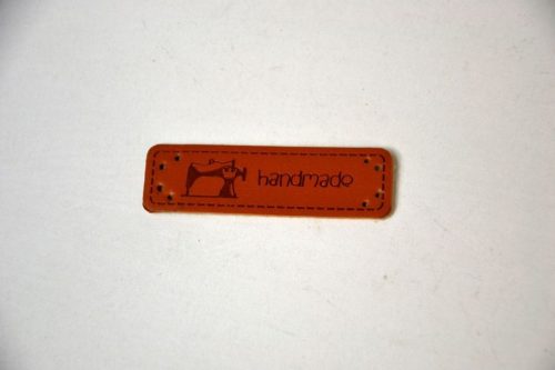 Cimke Hand Made 5x1,5cm bőr utánzat db