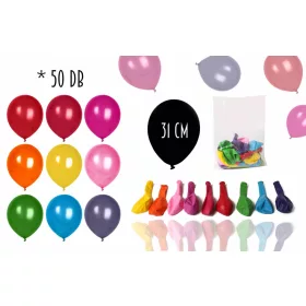 Gumi lufi szett 50 db/csomag vegyes élénk színű 31 cm 