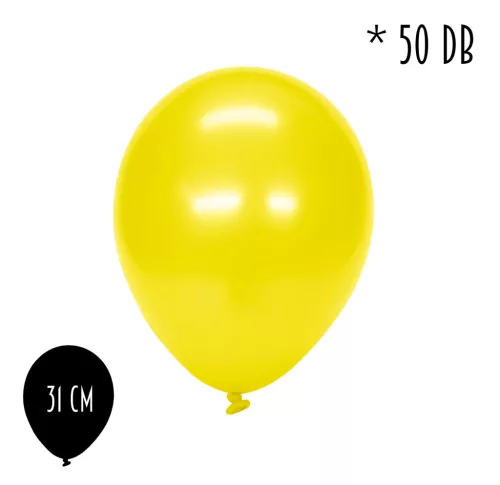 Lufi metál sárga 50db 31cm