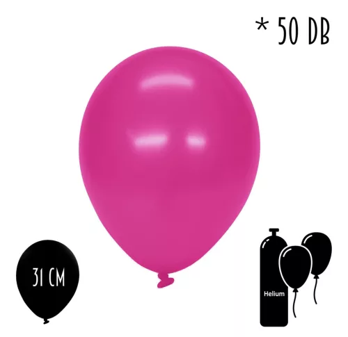 Lufi  metál fuchisa 31cm 50db