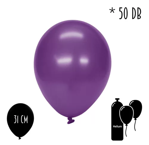 Lufi metál levendula 50db/cs 31cm