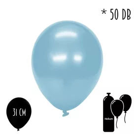 Gumi lufi 50 db/csomag metál babakék 31 cm 