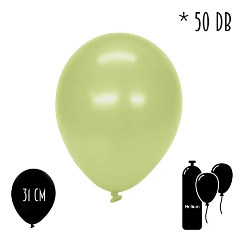 Gumi lufi 50 db/csomag makaron zöld 31 cm 