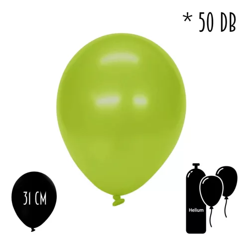 Lufi metál lime 50db/cs 31 cm