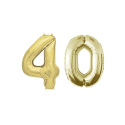 Lufi metál matt arany 102cm  - 40-es