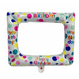 Lufi képkeret forma Happy Birthday 59x54 cm 