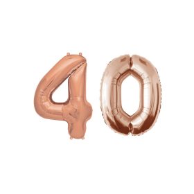 Lufi metál matt rosegold 102cm  - 40-es