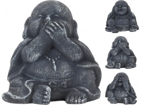 Buddha ülő, nem hall vagy nem lát vagy nem beszél  8cm /db