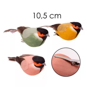   Dekorációs madár csiptetővel 10,5 cm 3 féle válaszható/db