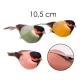 Dekorációs madár csiptetővel 10,5 cm 3 féle válaszható/db
