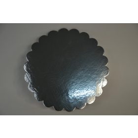   Tortapapír tálca fodros szélű 35cm 10db/cs ezüst színű