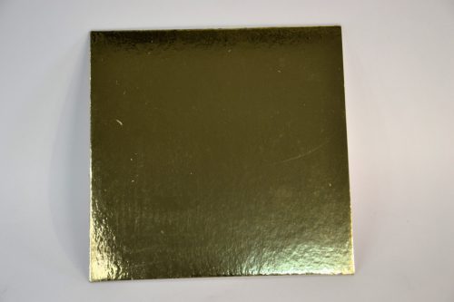 Tortapapír tálca szögletes 30,5x30,5cm 10db/cs arany színű