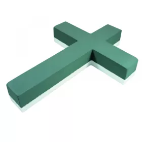 Oázis kereszt 55cm kereszt alakú tűzőhab