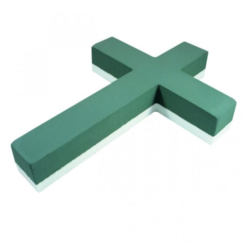 Oázis kereszt 55cm kereszt alakú tűzőhab