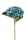 Hydrangea Annabelle/Hortenzia/ selyem52 cm,kék