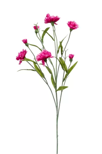 Szálas Selyem Szegfű,sötét rózsaszínü 8 virágos 70 cm