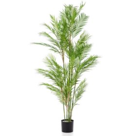   Élethű mű chamaedorea pálma 180 cm – extra magas dísznövény cserépben