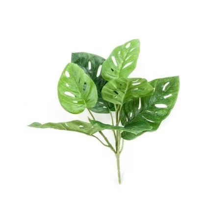 Élethű mű monstera monkey bokor – zöld 30cm