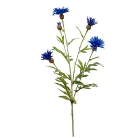 Élethű mű búzavirág ág 60 cm – kék