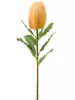 Élethű mű banksia virágág 65 cm – világos narancssárga