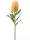 Élethű mű banksia virágág 65 cm – világos narancssárga