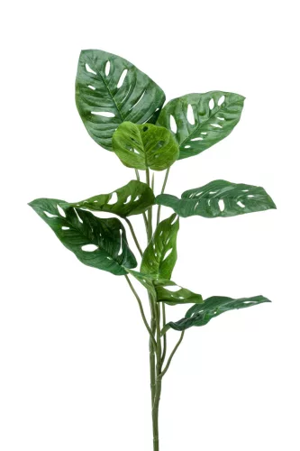 Selyem Monstera"Monkey"levél zöld,75 cm