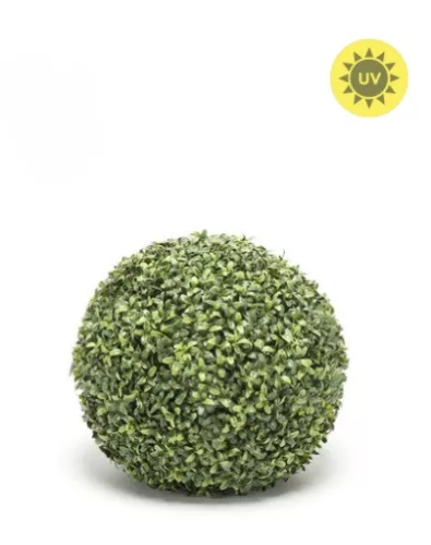 UV-álló élethű bukszus gömb – zöld, 40 cm