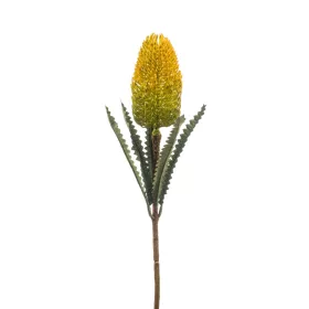 Banksia szálas /gumi/sárga 72 cm