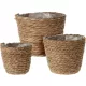 Rattan virágtartó kaspók 3db-os szett