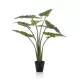 Élethű Alocasia frydek műnövény 100 cm – 7 leveles, cserépben