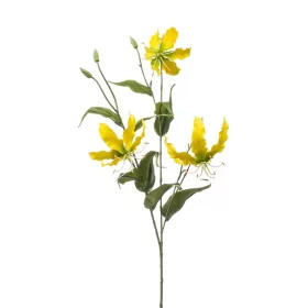 Élethű koronásliliom ág sárga 90cm (Gloriosa)