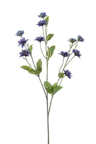 Élethű aquilegia szálas 3 ágú kék 73cm