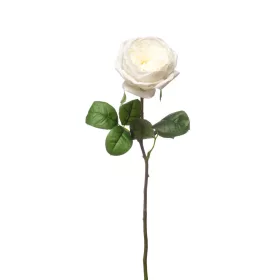 Élethű szálas rózsa fehér 48cm