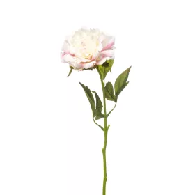 Élethű szálas peonia fehér 56cm