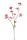 Élethű cseresznye ág  fuchsia 90cm
