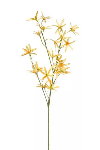 Élethű szálas csillag virág 70cm  - sárga