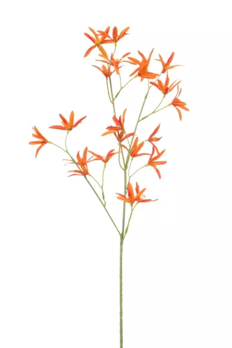 Élethű szálas csillag virág 70cm  - narancs