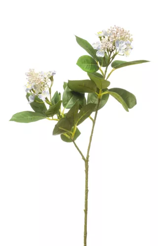 Élethű két ágas apró virágú kalmia kék 69cm